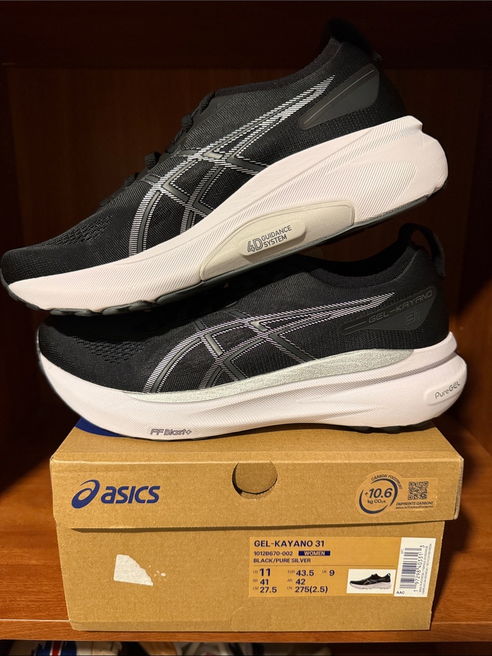 ASICS Gel-Kayano 31 women's Sneakers - Black/pure Silver